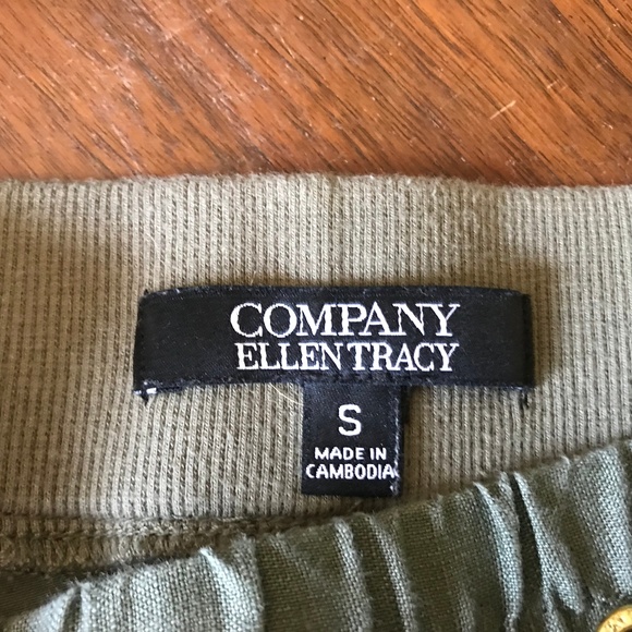 Company Ellen Tracy Linen Small Green Skort - Picture 6 of 7